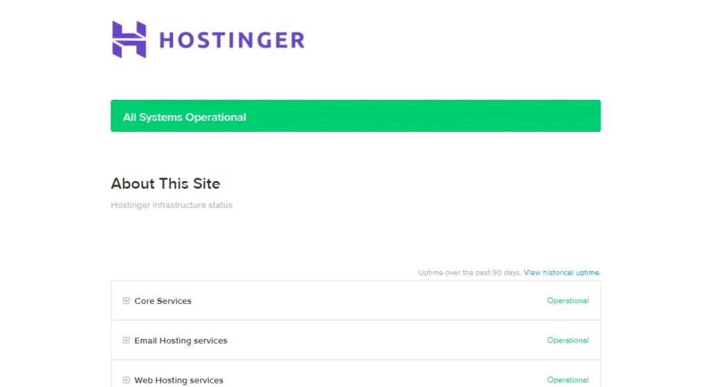 Check Hosting Provider’s Status Page